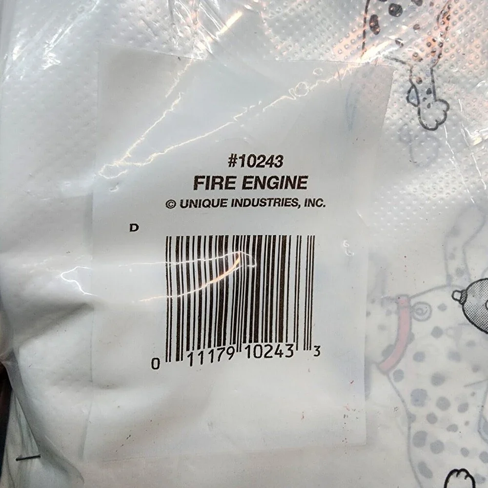 Fire Engine Dalmatian Plastic Table cover 54